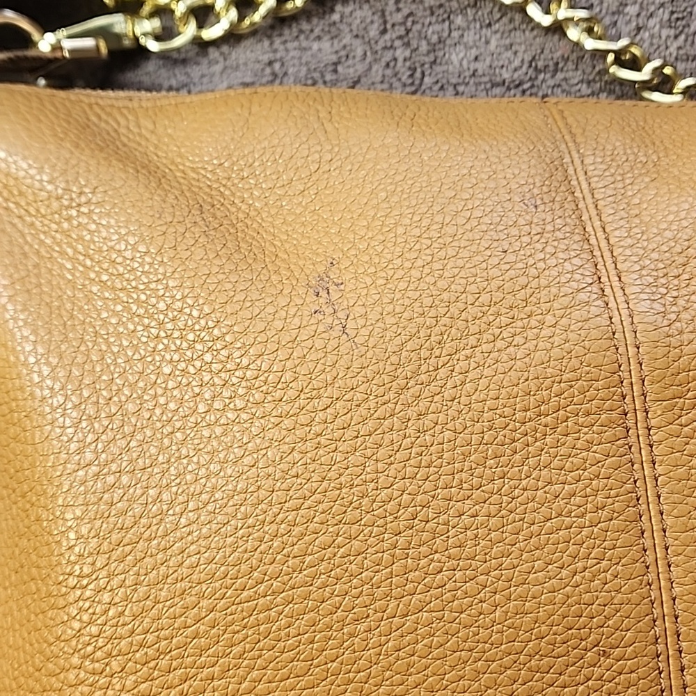 Coach Mae Crossbody Tan Pebbled Leather # F34823 GUC - Picture 12 of 12